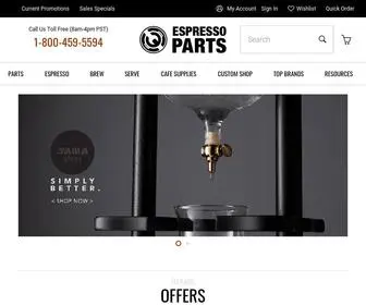 Espressoparts.com(Espresso Parts) Screenshot