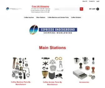 Espressounderground.co.uk(Coffee machine parts) Screenshot