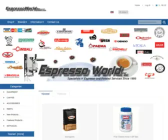 EspressoWorldinc.com(Espresso World Inc) Screenshot