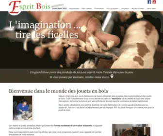 Esprit-Bois.com(Vente en ligne jouets et jeux en bois du Jura) Screenshot