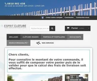 Esprit-Cloture.fr(Votre expert en grillages et clôtures) Screenshot