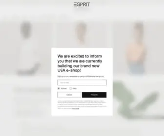 Esprit-INTL.com(Esprit Fashion for Women) Screenshot