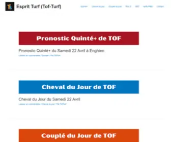 Esprit-Turf.fr(Esprit Turf (Tof) Screenshot