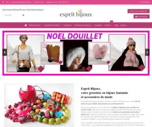 Espritbijoux.com(Grossiste bijoux fantaisie et accessoires de mode) Screenshot