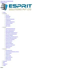 Esprit.co.in(Mobile app development) Screenshot