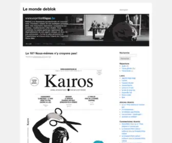 Espritcritique.be(Le monde deblok) Screenshot