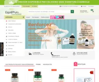 Espritphyto.com(Vente de compléments alimentaires) Screenshot