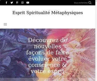 Espritsciencemetaphysiques.com(Esprit Spiritualité Métaphysiques) Screenshot