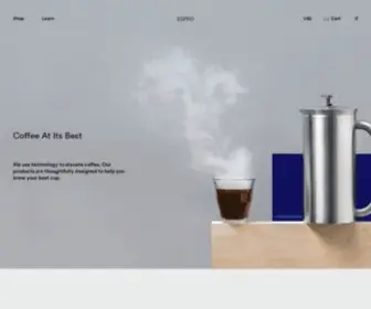 Espro.com(Better Coffee by Design) Screenshot