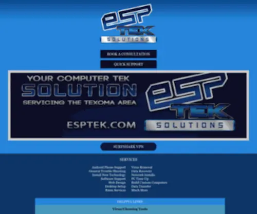 Esptek.com(ESP Tek) Screenshot