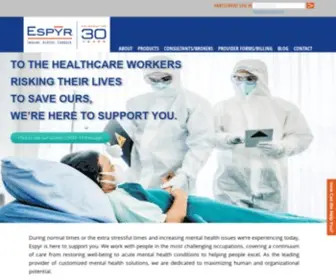 Espyr.com(Modern Mental Health Benefits for Employees) Screenshot