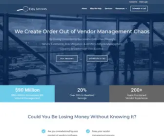 Espyservices.com(Telecom Vendor Management) Screenshot