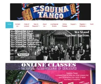 Esquinatangoaustin.com(Your favorite corner for all things latin) Screenshot