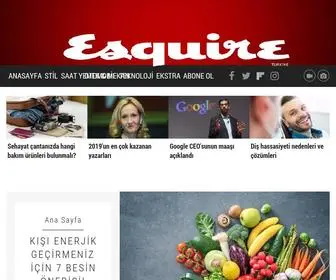 Esquire.com.tr(Erkekler) Screenshot