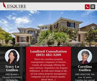 Esquirepropertymanagement.com(Property Management Camarillo) Screenshot