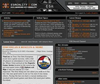 Esreality.com(ESR) Screenshot