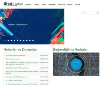 Esriturkey.com.tr(Esri Türkiye) Screenshot