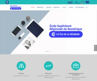 ESRN.re(Ecole supérieure régionale du numérique Réunion) Screenshot