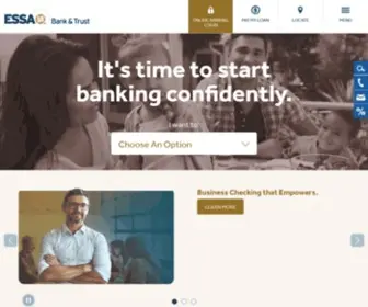 Essabank.com(ESSA Bank & Trust) Screenshot