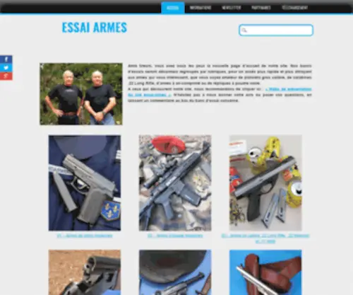 Essai-Armes.fr(Essai armes) Screenshot