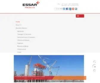 Essarprojects.com(Essar Projects) Screenshot