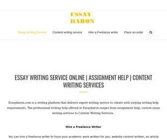 Essaybaron.com(Essay Writing Service) Screenshot