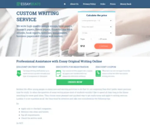 Essaybeats.com(Professional Assistance with Essay Original Writing Online) Screenshot