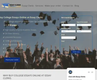 Essayclerks.com(Essay Clerks) Screenshot