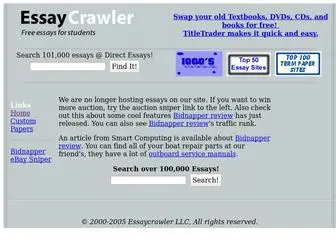 Essaycrawler.com(Essay Crawler) Screenshot