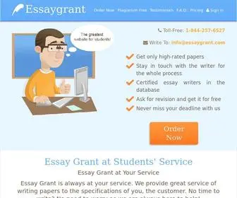 Essaygrant.com(Having a task to create an original paper) Screenshot