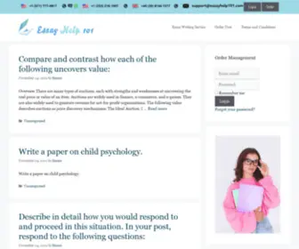 Essayhelp101.com(Home) Screenshot