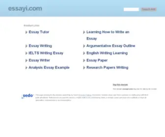 Essayi.com(Top Quality Dissertation and Essay Writing) Screenshot