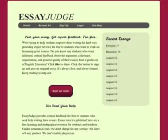 Essayjudge.com(Essay Judge) Screenshot