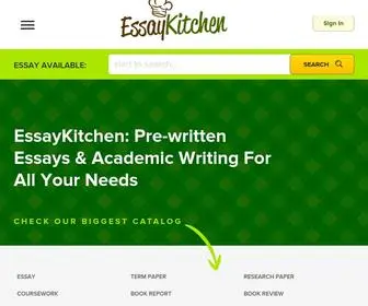 Essaykitchen.net(Buy Pre Written Essays from Cheap Writing Service) Screenshot