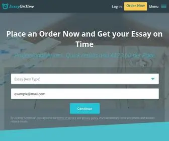 Essayontime.com.au(Essayontime) Screenshot