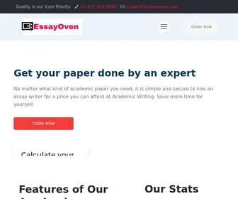 Essayoven.com(Cheap Expert Academic Writing Service) Screenshot