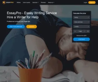 Essaypro.co(Essay Writing Service) Screenshot