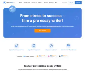 Essaypro.com(Write My Essay For Me) Screenshot