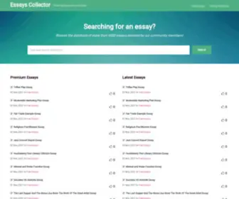 Essayscollector.com(Essays Collector) Screenshot