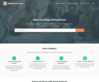 Essayteach.ca(Free Essay Generator) Screenshot