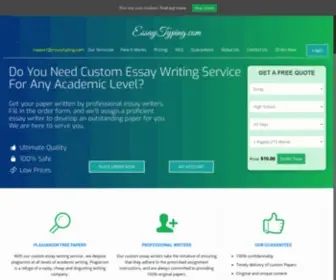 Essaytyping.com(Best Custom Essay Writing Service) Screenshot