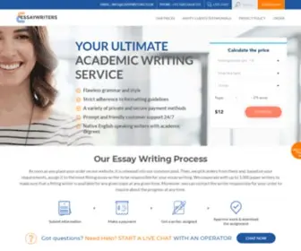 Essaywriters.co.uk(Hire Our Expert Essay Writers To Solve Your Academic Problems) Screenshot