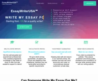 Essaywriterusa.com(Native Essay Writers USA We Care About Quality Of Your Papers) Screenshot