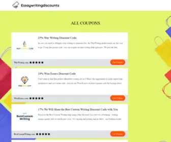 Essaywritingdiscounts.com(Essay Writing Coupons and Discounts to Cut Costs) Screenshot