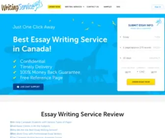 Essaywritingservice.ca(Cheap Essay Writing Service) Screenshot