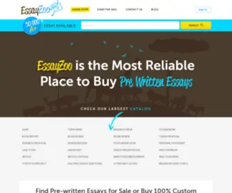 Essayzoo.org(Pre-Written Essays for Sale, Cheap Custom Writing) Screenshot