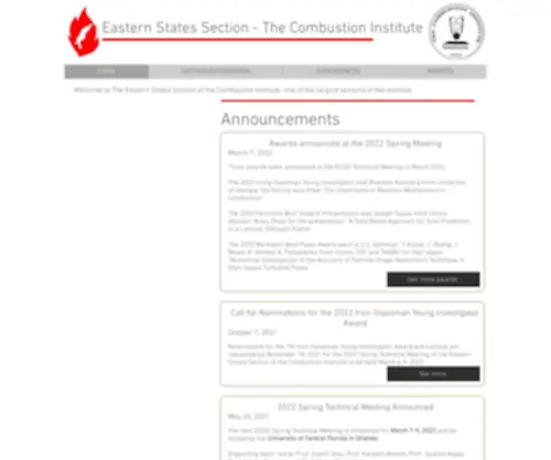 Essci.org(The Eastern States Section) Screenshot