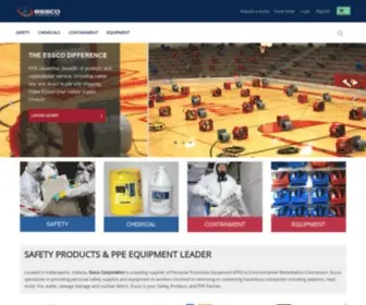 Esscoindy.com(Essco Corporation is a leading supplier of personal protective equipment (PPE)) Screenshot