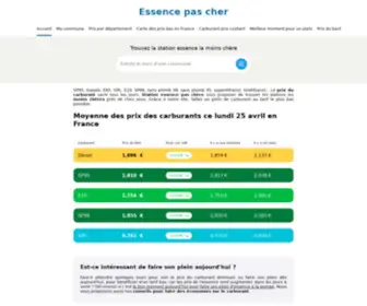Essence-Pas-Cher.fr(Essence pas cher : la station essence moins chère à proximité) Screenshot