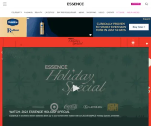 Essence.com(Black Women’s Lifestyle Guide) Screenshot